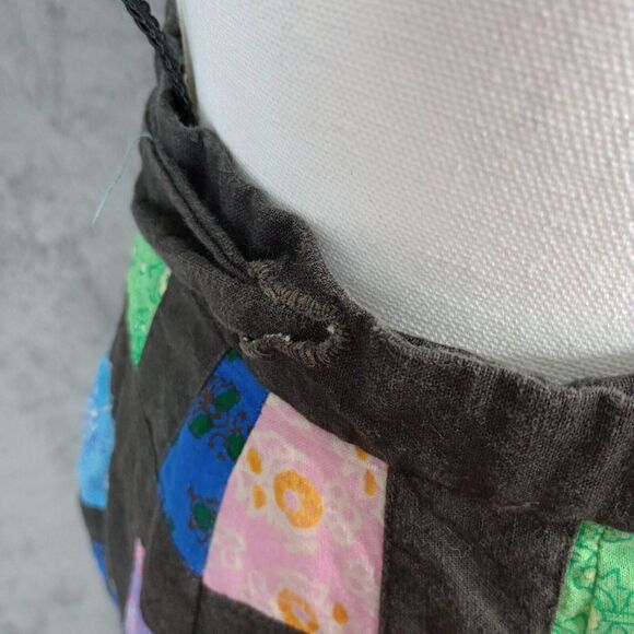 Vintage India Imports Of Rhode Island True Wrap Skirt Patchwork Small Unique - Picture 3 of 10